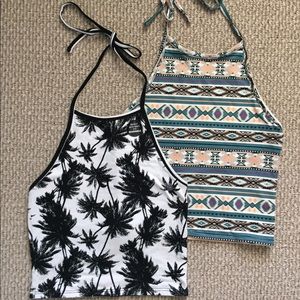 Pacsun Reversible Patterned Crop Tops